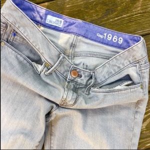 GAP Real Straight Jeans 28 Grey
